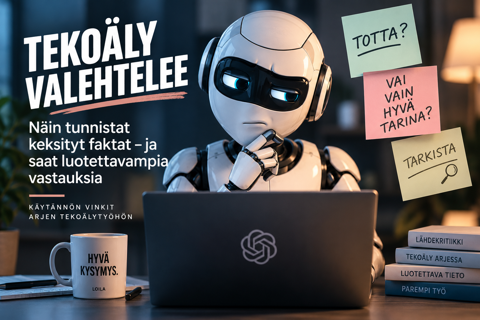 Valehteleeko tekoäly? Näin saat siltä luotettavampia vastauksia