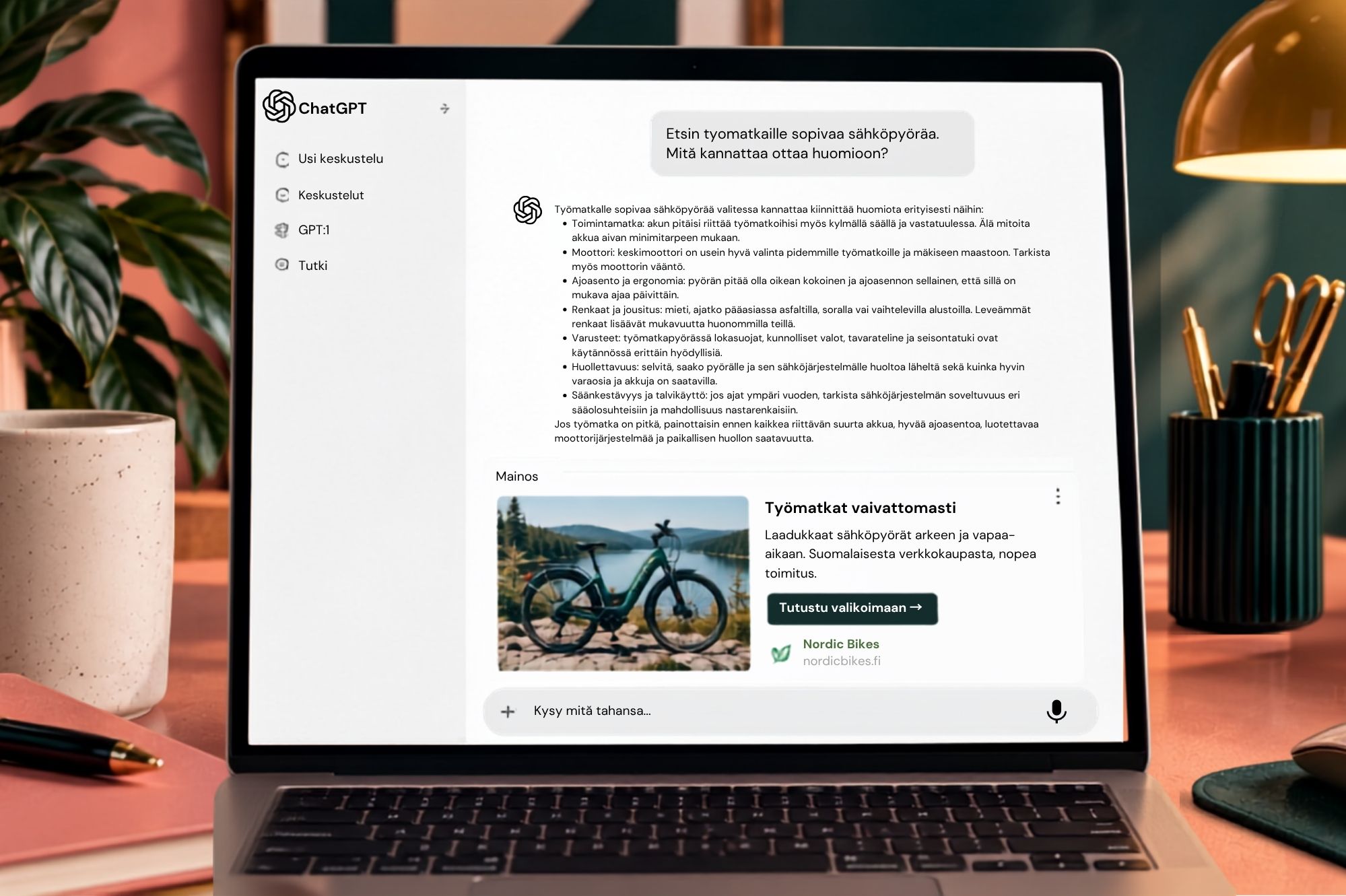 ChatGPT-mainokset tulivat Suomeen – mitä yrityksen pitäisi niistä tietää?